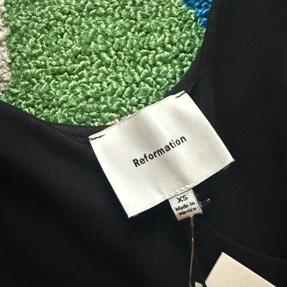 Reformation black midi dress NWT - Picture 7 of 7